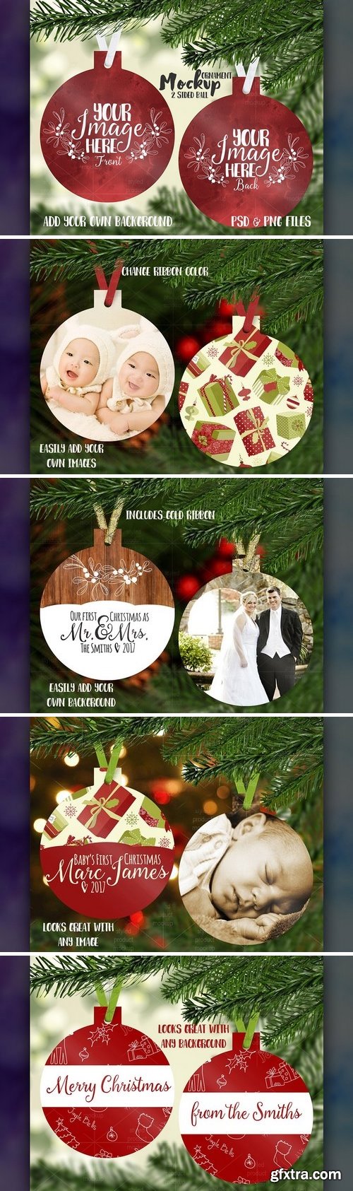 CM - 2 sided ball shaped ornament mockup 1511699