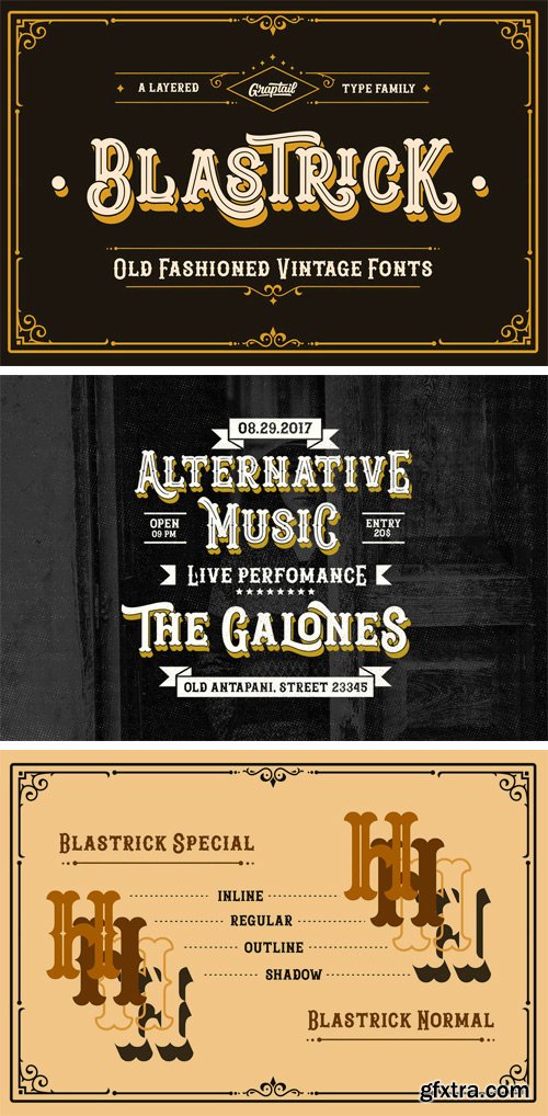 Blastrick Font Family