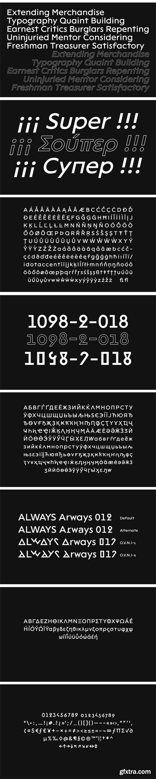 VTF Lack Font Family