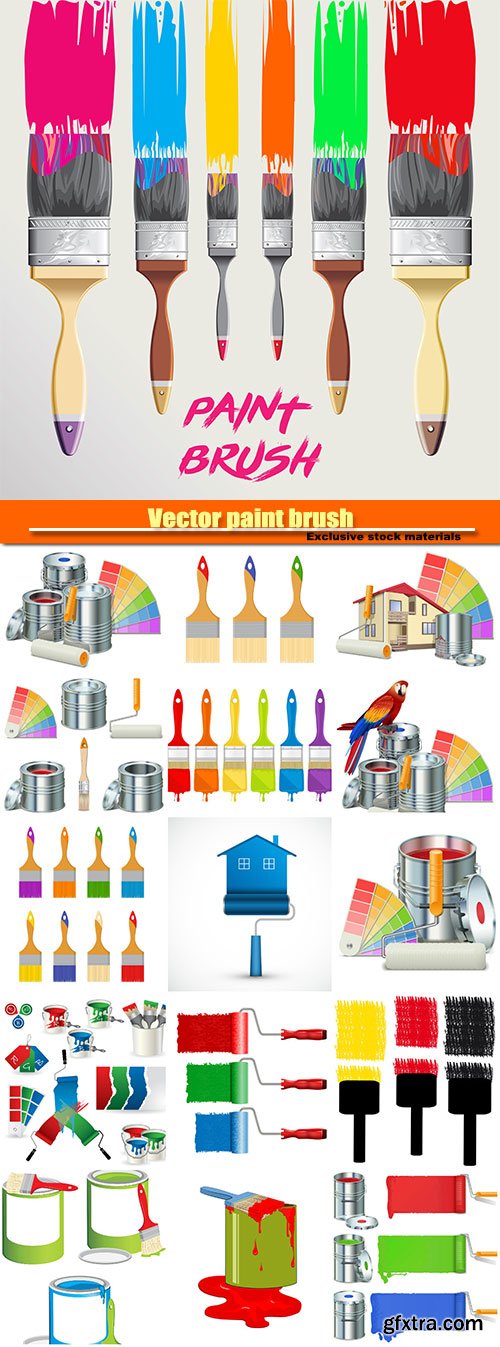 Vector paint brush