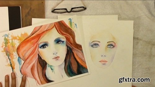 Watercolour Portrait Sketch (a self taught perspective)