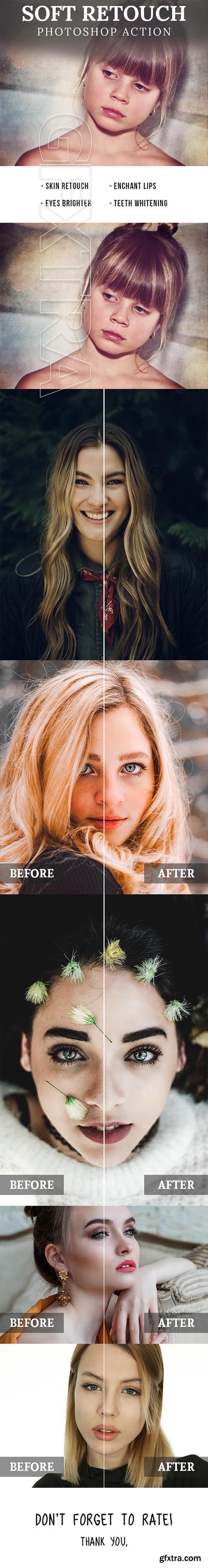 GraphicRiver - Soft Retouch Photoshop Action 21509546