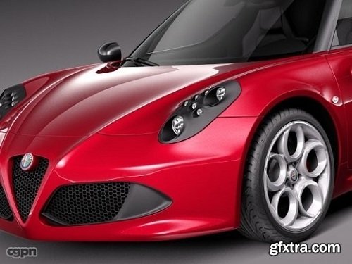 Alfa Romeo 4C 2014 3d model