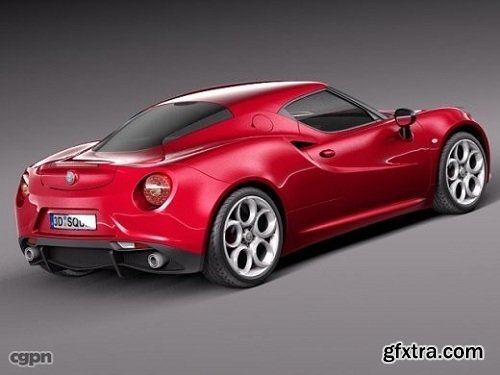 Alfa Romeo 4C 2014 3d model