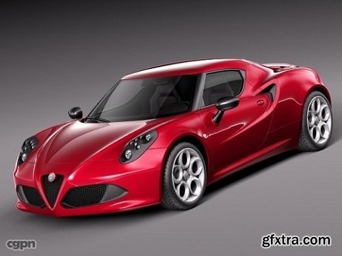 Alfa Romeo 4C 2014 3d model