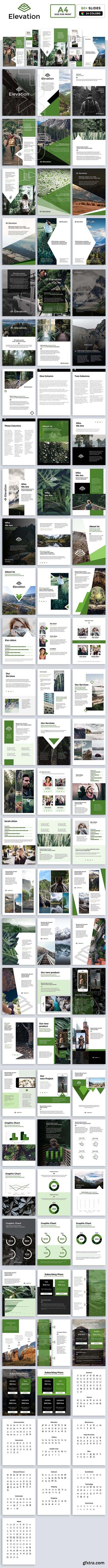 CreativeMarket - A4 Elevation Powerpoint Template 2311862