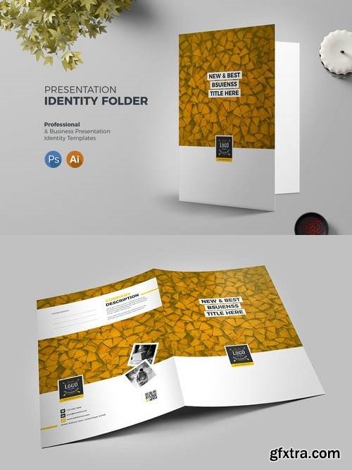 Presentation Folder Template Retro 03