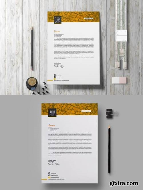 Letterhead Template Retro 03