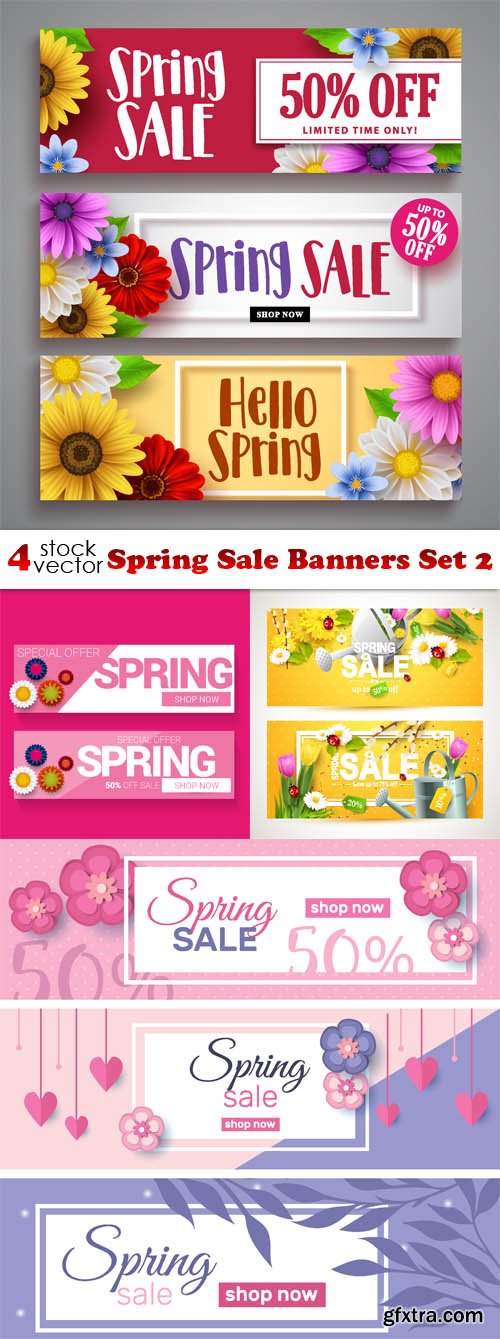 Vectors - Spring Sale Banners Set 3