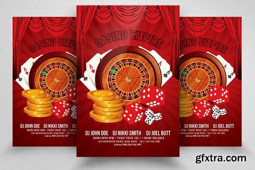 CM - Casino Party Night Flyer Templates 2324093