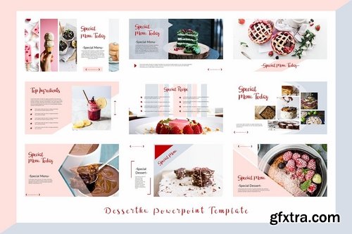 CM - Dessertku - Food Powerpoint Template 2325591