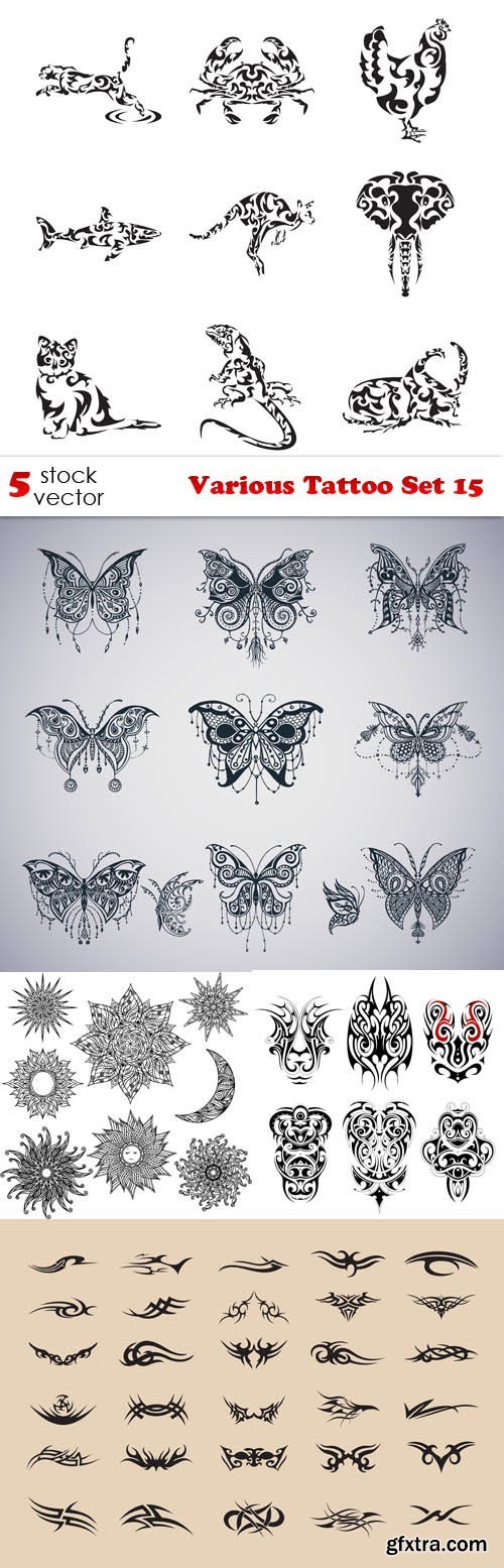 Vectors - Various Tattoo Set 15