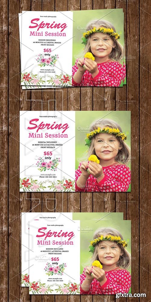 CreativeMarket - Spring Mini Session Template-V778