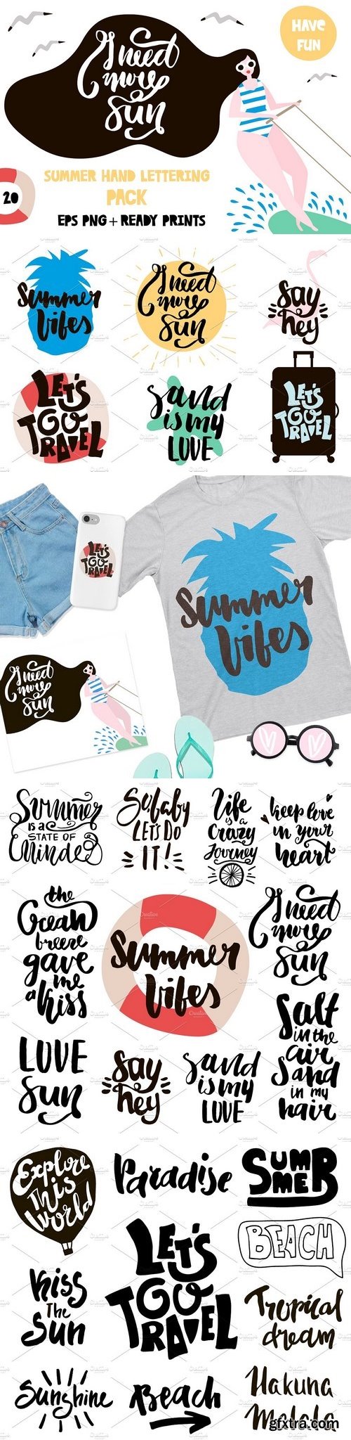 CM - SUMMER HAND LETTERING PACK 1498621