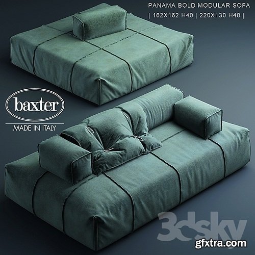 Sofa baxter PANAMA BOLD MODULAR SOFA