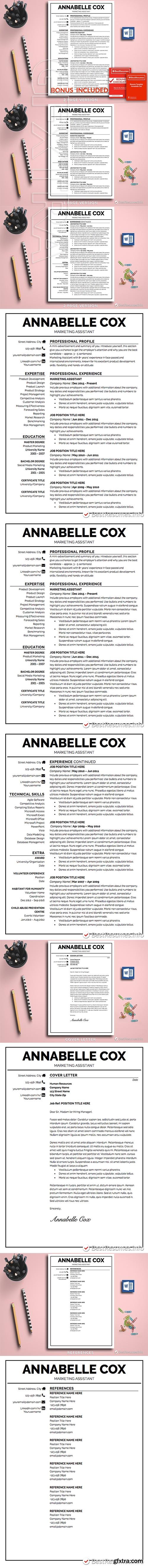 CreativeMarket - Professional Resume Template Word 2335661