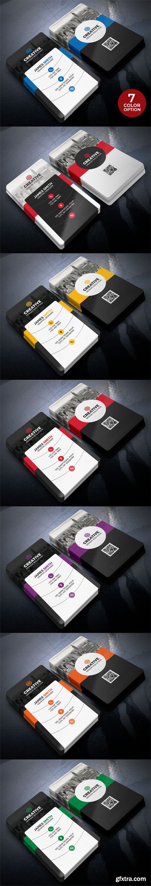 Creative Business Cards PSD Templates Bundle » GFxtra