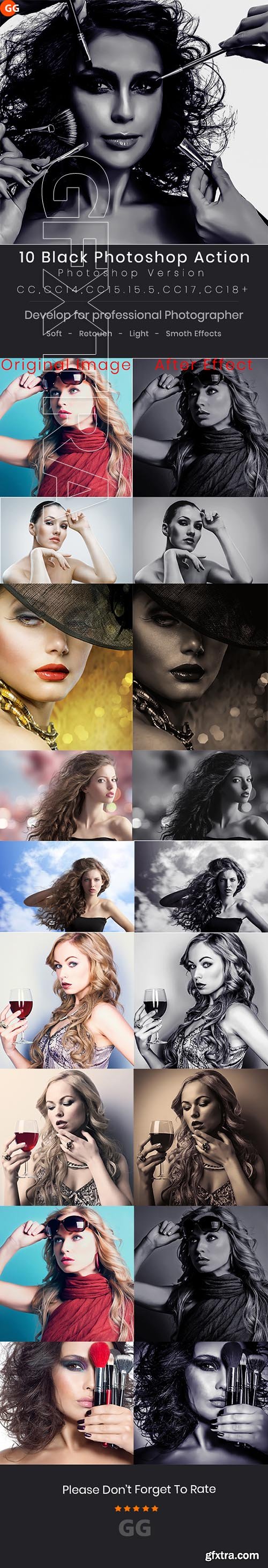 GraphicRiver - 10 Dark Black Photoshop Action 21574887