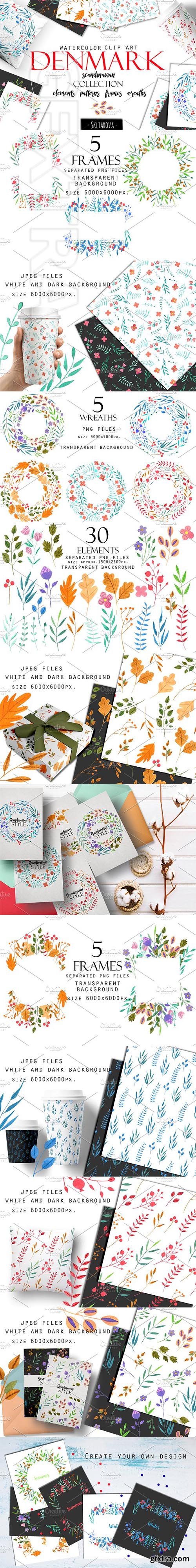 CreativeMarket - Denmark Big Scandinavian Set 2348640