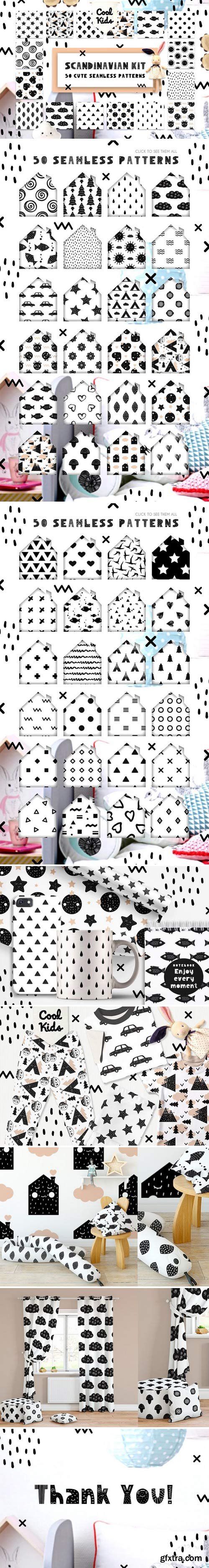 CM - 50 Scandinavian Seamless Patterns 2323281