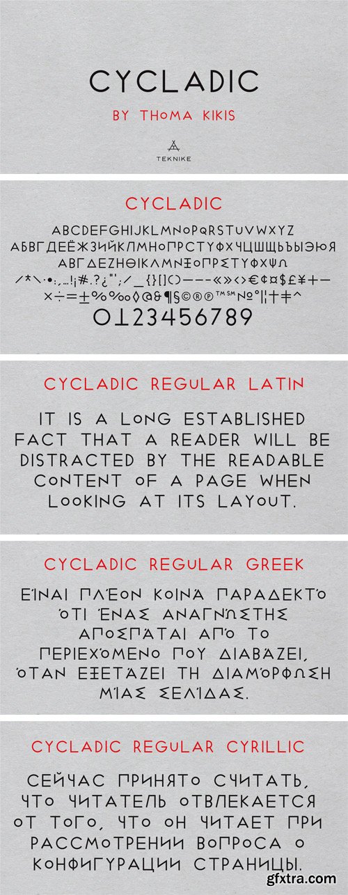 Cycladic Font Family