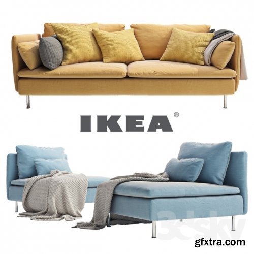 IKEA SODERHAMN SOFA 3d Model