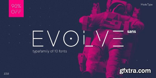 MADE Evolve Sans Font Family - 10 Fonts