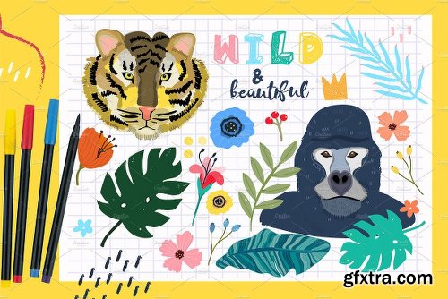 CreativeMarket Wild & Beautiful 2302708