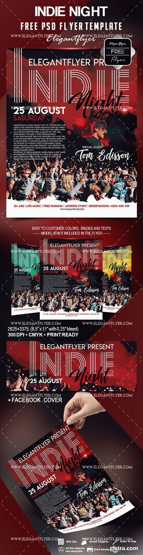 Indie Night Flyer Template