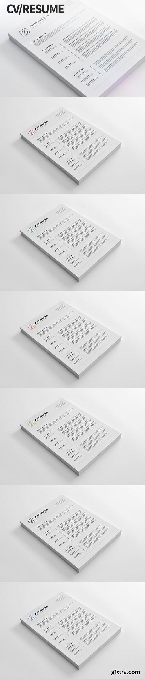 CV/Resume 04 - Clean and Minimal Print Ready