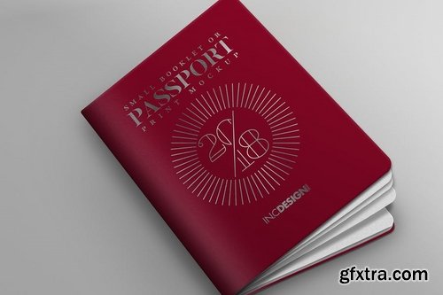 Passport Booklet Photo Realistic MockUp