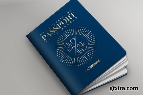 Passport Booklet Photo Realistic MockUp