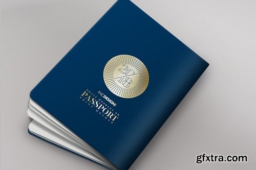 Passport Booklet Photo Realistic MockUp