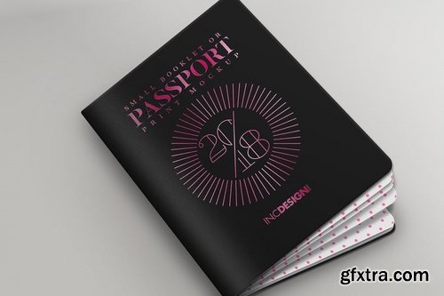 Passport Booklet Photo Realistic MockUp