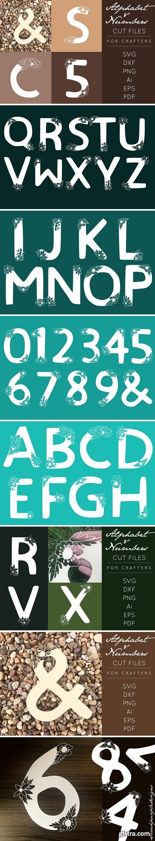 CM - Alphabet Cut Files DXF/ SVG /EPS 1554229