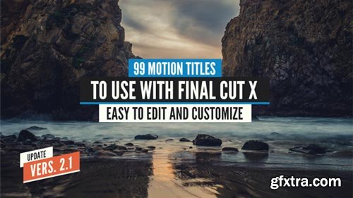 Videohive - 99 Final Cut X Titles Pack - 14050399 (Updated 22 January 18)