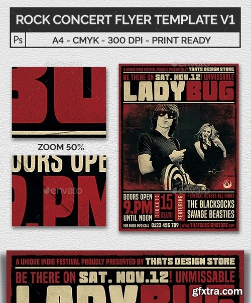 GraphicRiver - Rock Concert Flyer Template V1 17099663