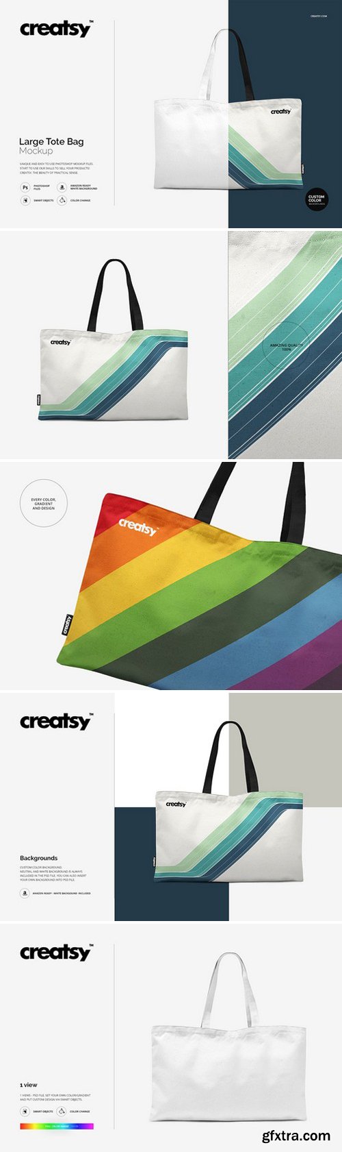 CM - Large Tote Bag Mockup Set 1599209