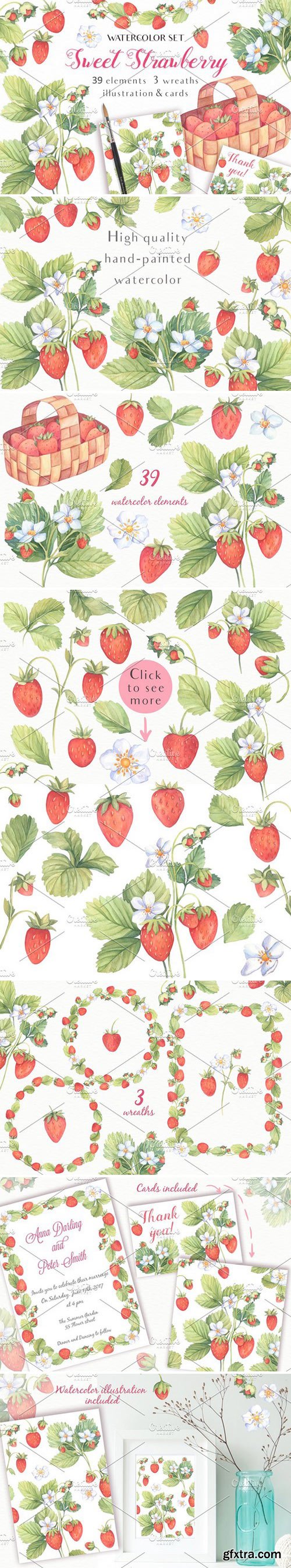 CM - Sweet Watercolor Strawberry 1600676