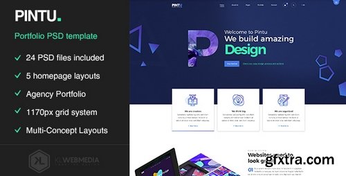 ThemeForest - Pintu - Portfolio PSD template - 21323462