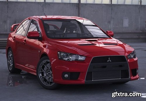 Mitsubishi Lancer Evo X 3D Model