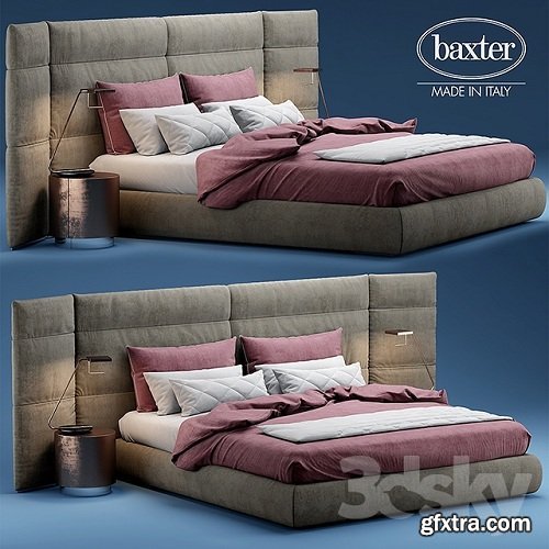 Bed BAXTER COUCHE EXTRA 3d Model