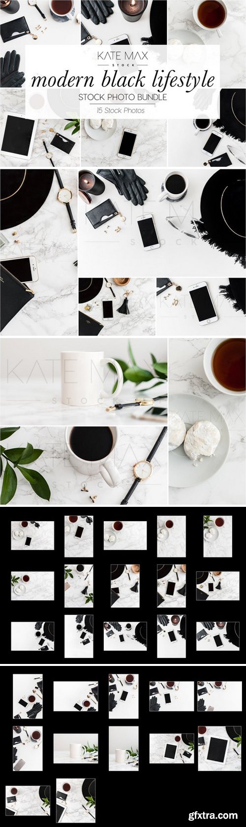 CM - Modern Black Stock Photo Bundle 2315015