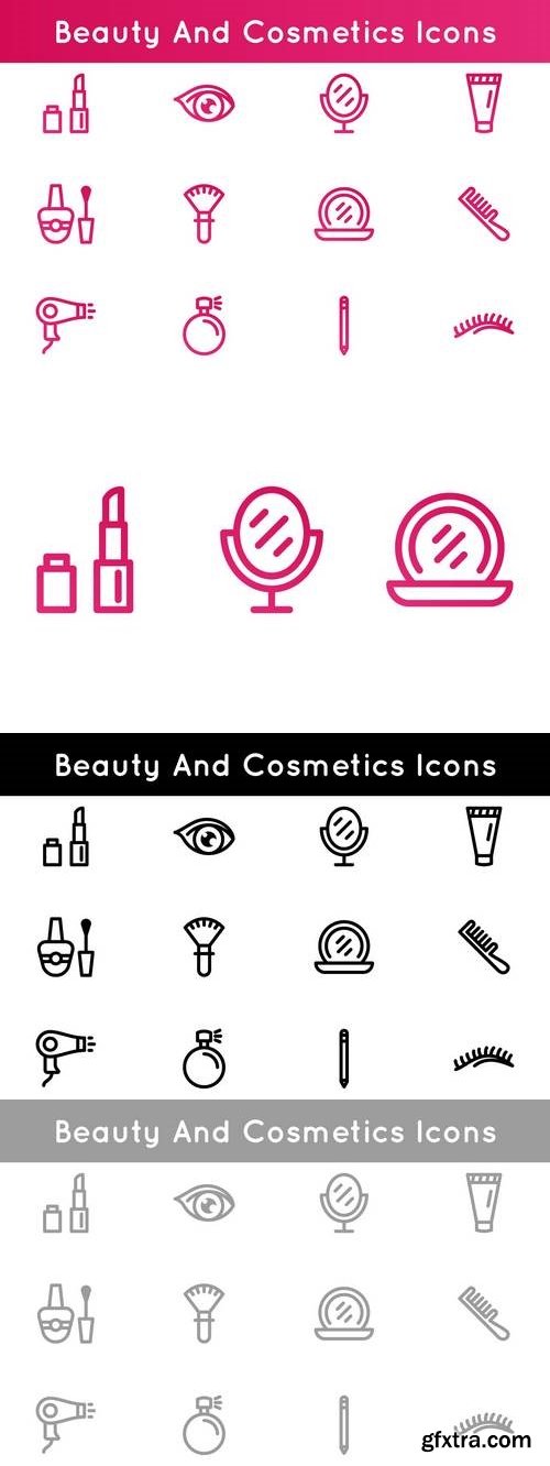 Beauty And Cosmetics Icons