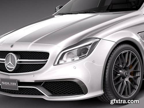 Mercedes-Benz CLS63 AMG C218 3d Model » GFxtra