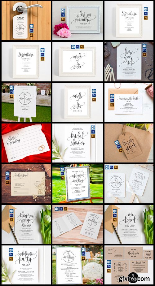 CM - Wedding Printables Bundle Style. 2 2295942