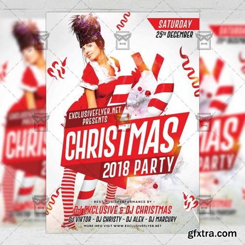 Christmas 2018 – Seasonal A5 Flyer Template