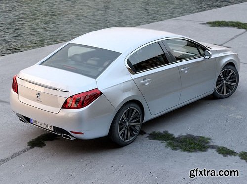 Peugeot 508 2011 3D Model