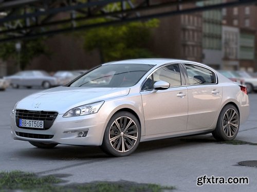 Peugeot 508 2011 3D Model