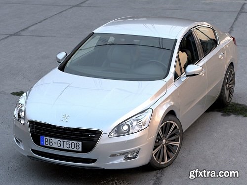 Peugeot 508 2011 3D Model